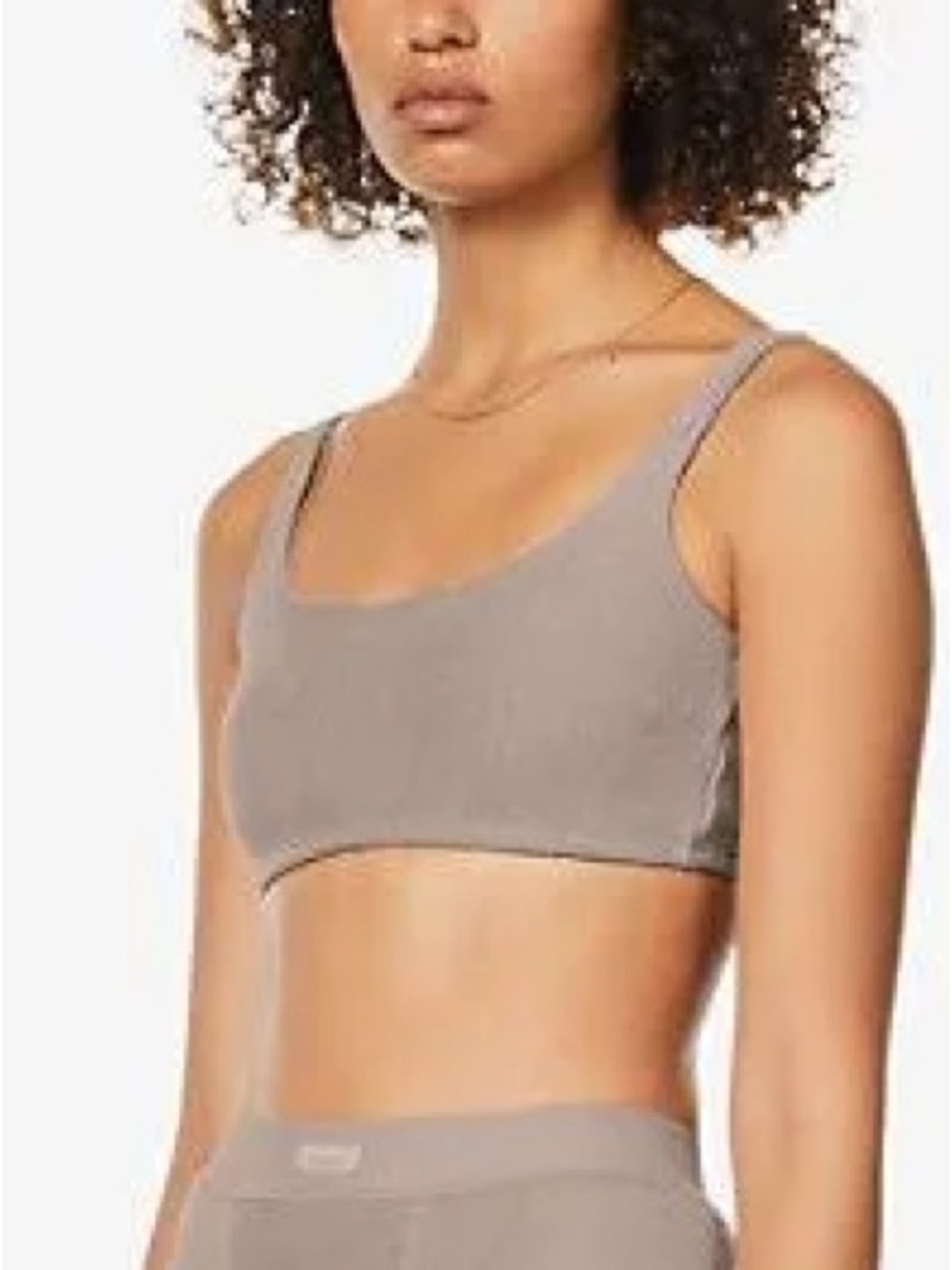Skims Women's Desert Terry Scoop-Neck Cotton-blend Bralette N267-12